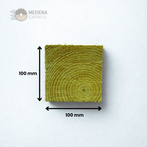 Pjautinė džiovinta impregnuota mediena 100x100