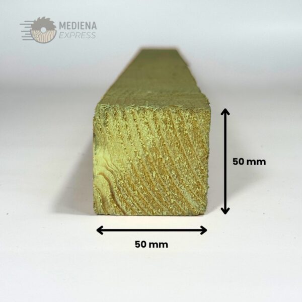 Pjautinė džiovinta impregnuota mediena 50x50